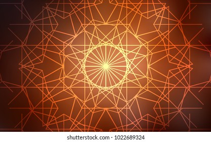 Dark Orange vector natural abstract template. Brand-new colored illustration in blurry style with doodles drawn by child. The pattern can be used for heads of websites and designs.
