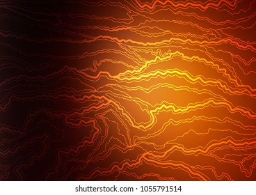 Dark Orange vector natural abstract texture. Decorative shining illustration with doodles on abstract template. The pattern can be used for coloring books and pages for kids.