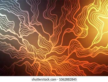 Dark Orange vector natural abstract texture. Sketchy hand drawn doodles on blurred background. The template can be used as a background for cell phones.
