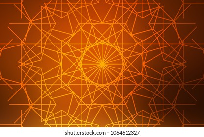 Dark Orange vector natural abstract background. Colorful illustration in abstract style with doodles created by child. The textured pattern can be used for website.