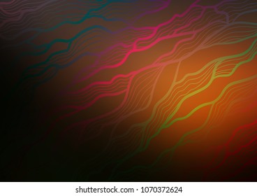 Dark Orange vector natural abstract background. Creative illustration in blurred style with doodles and Zen tangles. A new texture for your design.