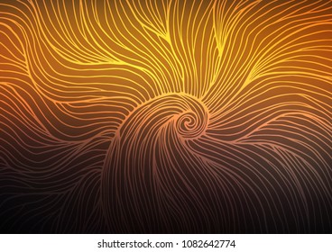 Dark Orange vector natural abstract texture. Creative illustration in blurred style with doodles and Zen tangles. The completely new template can be used for your brand book.