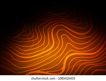 Dark Orange vector natural abstract pattern. A vague abstract illustration with doodles in Indian style. Brand-new design for your business.