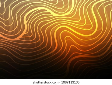 Dark Orange vector natural abstract background. An elegant bright illustration with lines in Natural style. Hand painted design for web, wrapping, wallpaper.