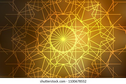Dark Orange vector natural abstract template. Colorful illustration in abstract style with doodles created by child. The textured pattern can be used for website.