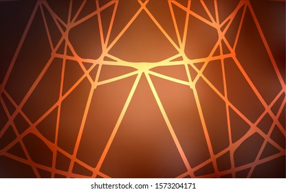 Dark Orange vector natural abstract template. Brand-new colored illustration in blurry style with doodles drawn by child. The pattern can be used for heads of websites and designs.
