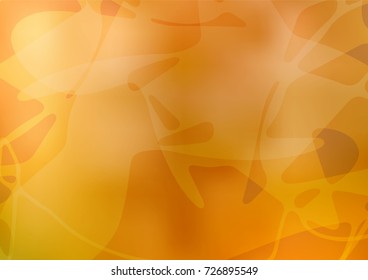 Dark orange vector natural abstract template. Creative illustration in blurred style with doodles made by child. A completely new template for your business design.