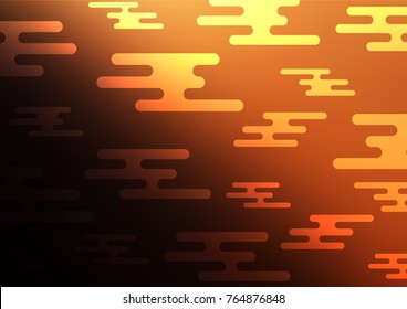 Dark Orange vector natural abstract texture. Creative illustration in blurred style with doodles and Zen tangles. A completely new template for your business design.
