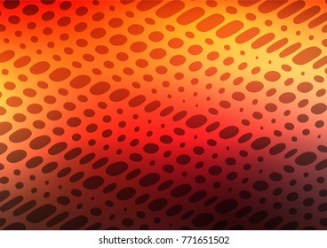 Dark Orange vector natural abstract texture. Brand-new colored illustration in blurry style with doodles. The doodle design can be used for your web site.