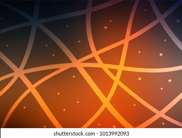 Dark Orange vector natural elegant template. Creative illustration in blurred style with doodles and Zen tangles. The template can be used as a background for cell phones.