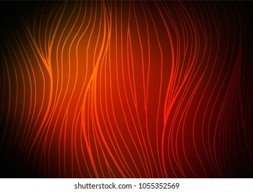 Dark Orange vector natural elegant template. Doodles on blurred abstract background with gradient. Hand painted design for web, wrapping, wallpaper.