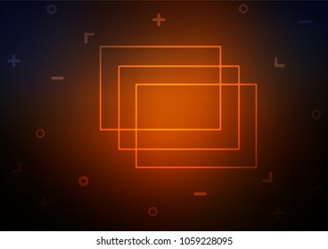 Dark Orange vector natural elegant background. Glitter abstract illustration with doodles and Zen tangles. A completely new design for your business.