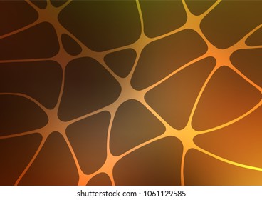 Dark Orange vector natural elegant pattern. Geometric doodle illustration in Origami style with gradient. Hand painted design for web, wrapping, wallpaper.
