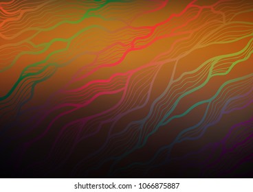 Dark Orange vector natural elegant pattern. Shining colored illustration with doodles in Zen tangle style. The pattern can be used for coloring books and pages for kids.