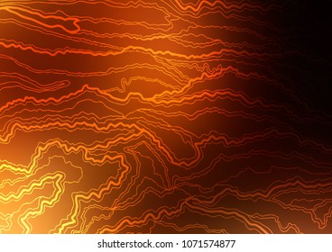 Dark Orange vector natural elegant template. Modern geometrical abstract illustration with doodles. The textured pattern can be used for website.