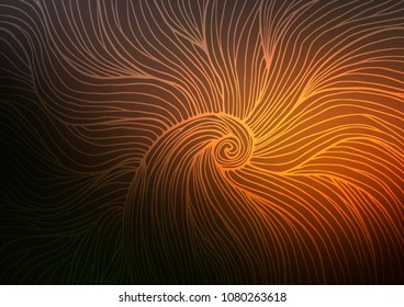 Dark Orange vector natural elegant texture. Blurred decorative design in Indian style with Zen tangles. The elegant pattern can be used as a part of a brand book.