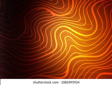 Dark Orange vector natural elegant background. Blurred decorative design in Indian style with Zen tangles. A completely new design for your business.