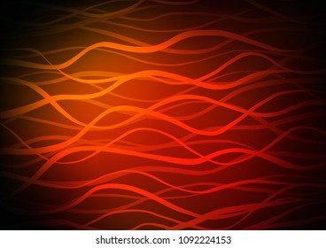 Dark Orange vector natural elegant background. Glitter abstract illustration with doodles and Zen tangles. The elegant pattern can be used as a part of a brand book.