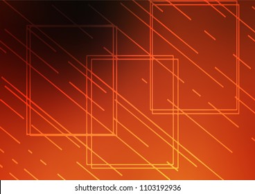Dark Orange vector natural elegant background. Blurred decorative design in Indian style with Zen tangles. The completely new template can be used for your brand book.