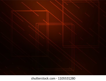 Dark Orange vector natural elegant pattern. A vague abstract illustration with doodles in Indian style. Hand painted design for web, wrapping, wallpaper.