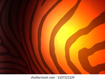 Dark Orange vector natural elegant pattern. Sketchy hand drawn doodles on blurred background. A completely new design for your business.