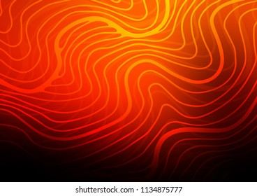 Dark Orange vector natural elegant template. Blurred decorative design in Indian style with Zen tangles. The textured pattern can be used for website.