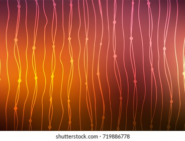 Dark Orange vector natural elegant template. Colorful abstract illustration with lines in Asian style. A new texture for your design.