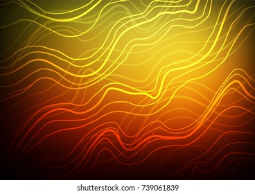 Dark Orange vector natural elegant template. Geometric doodle illustration in Origami style with gradient. The doodle design can be used for your web site.