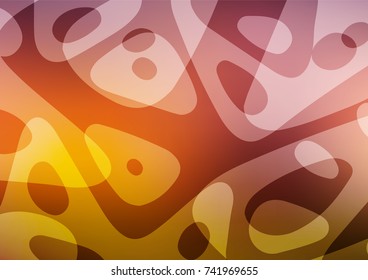 Dark Orange vector natural elegant template. Brand-new colored illustration in blurry style with doodles. The textured pattern can be used for website.