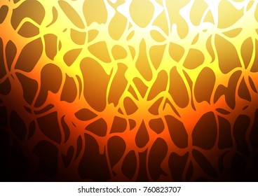 Dark Orange vector natural elegant pattern. Brand-new colored illustration in blurry style with doodles. Hand painted design for web, wrapping, wallpaper.