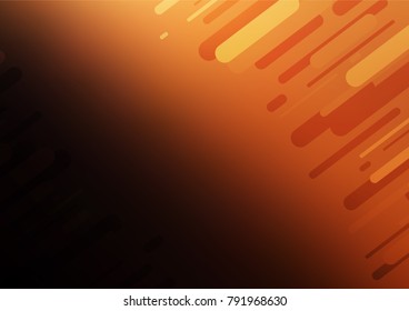 Dark Orange vector natural elegant background. Creative illustration in blurred style with doodles and Zen tangles. A completely new design for your business.