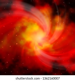 Dark Orange vector pattern with abstract stars. Shining colorful illustration with small and big stars. Pattern for websites, landing pages.