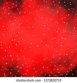 Dark Orange vector pattern with abstract stars. Decorative illustration with stars on abstract template. Pattern for websites, landing pages.
