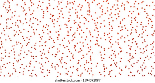 Dark Orange vector pattern with abstract stars. Colorful illustration in abstract style with gradient stars. Pattern for new year ad, booklets.