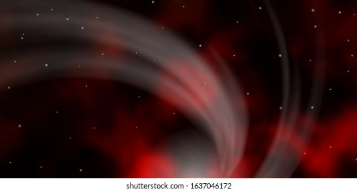 Dark Orange vector pattern with abstract stars. Modern geometric abstract illustration with stars. Design for your business promotion.