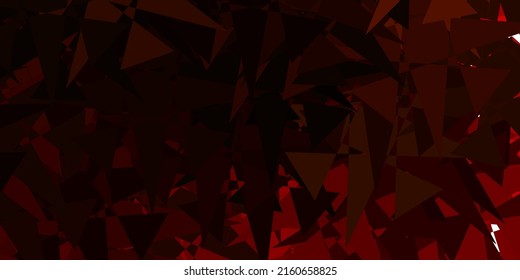 Dark Orange vector pattern with abstract shapes. Modern abstract illustration with gradient random forms. Modern design for your ads.