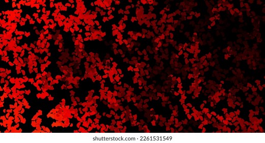 Dark orange vector pattern with abstract shapes. Colorful abstract forms with gradient in simple style. Simple illustration for your web site.
