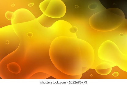 Dark Orange vector pattern with bent ribbons. Creative geometric illustration in memphis style with gradient. Memphis design for your web site.