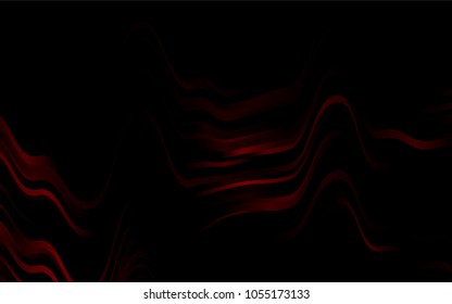 Dark Orange vector pattern with bent ribbons. Modern gradient abstract illustration with bandy lines. Marble design for your web site.