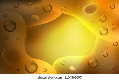 Dark Orange vector pattern with bent lines. Modern gradient abstract illustration with bandy lines. The template for cell phone backgrounds.