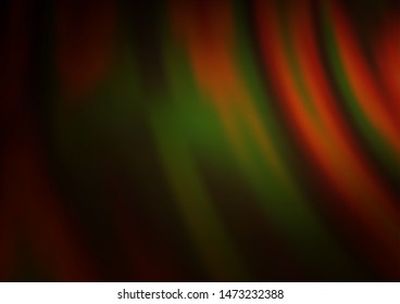 Dark Orange vector pattern with bent ribbons. Geometric illustration in marble style with gradient.  A completely new marble design for your business.