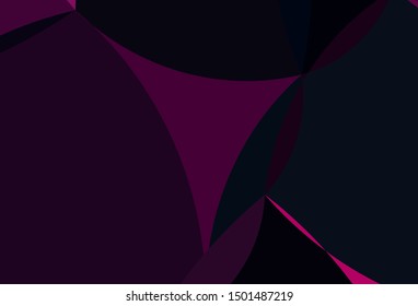 Dark Orange vector pattern with bent ribbons. A sample with blurred bubble shapes. Marble style for your business design.