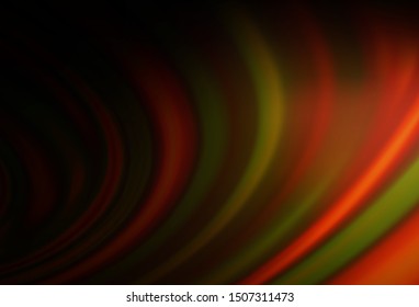 Dark Orange vector pattern with bent ribbons. A completely new color illustration in marble style. Pattern for your business design.