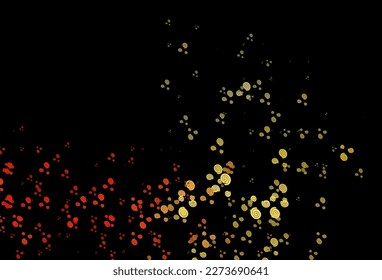 Dark Orange vector pattern with bent ribbons. An elegant bright illustration with gradient. A completely new template for your business design.