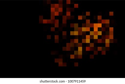 Dark Orange vector pattern. Brand-new rectangular template. Shining geometric sample. Repeating theme with rectangular shapes. Texture for your design.