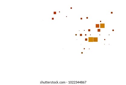 Dark Orange vector pattern. Brand-new rectangular template. Shining geometric sample. Repeating theme with rectangular shapes. Texture for your design.
