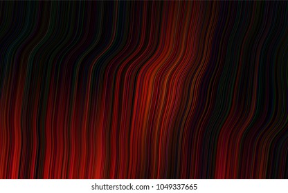 Dark Orange vector pattern with bubble shapes. Shining crooked illustration in marble style. New composition for your brand book.