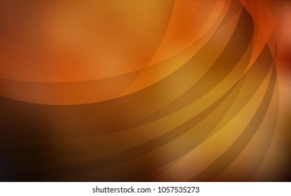 Dark Orange vector pattern with bubble shapes. Colorful illustration in abstract marble style with gradient. New composition for your brand book.