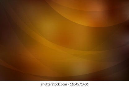 Dark Orange vector pattern with bubble shapes. Brand-new colored illustration in marble style with gradient. A completely new memphis design for your business.