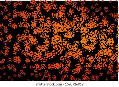 Dark Orange vector pattern with chaotic shapes. Simple colorful illustration with abstract gradient shapes. Simple design for your web site.